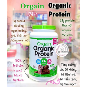 Bột protein Orgain Socola 1,24kg