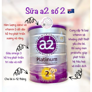 Sữa A2 Platinum Số 2 900gr 🇦🇺 - cho bé 6 -12 tháng