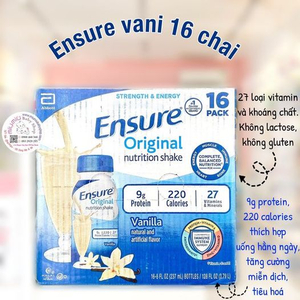 Sữa Ensure Nước 237ml - 16 chai/thùng 🇺🇸