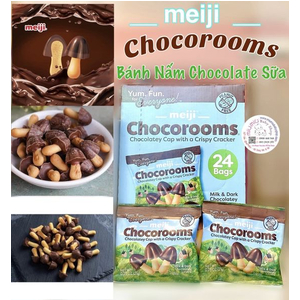 Bánh Nấm Chocolate Sữa Meiji CHOCOROOMS 24 gói/thùng 🇺🇸