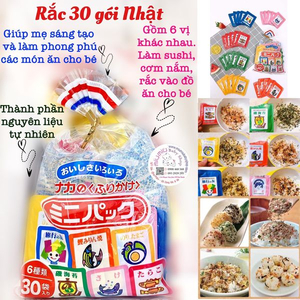 Rắc cơm TANAKA 30 gói-6 vị nội địa Nhật 🍙🇯🇵