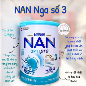 Sữa Nan Nga số 3 Optipro 800gr 🇷🇺