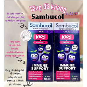 Sambucol tăng dề kháng 1-12 tuổi