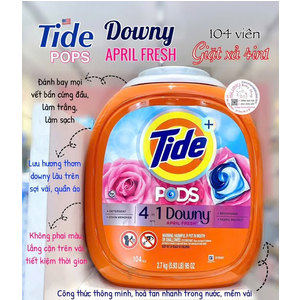 Viên giặt Tide Pos Downy 4 in 1 104 viên 2.85kg 🇺🇸