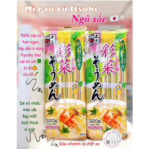 Mì Somen Rau Củ 320gr - Nội địa Nhật🇯🇵