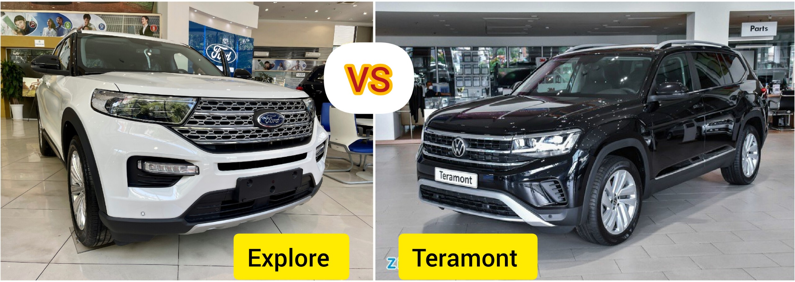 So sánh Volkswagen Teramont và Ford Explorer