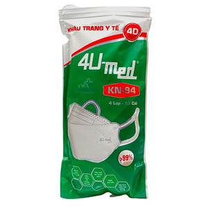 Khẩu trang y tế 4D 4U-med KN-94 (4 lớp) trắng