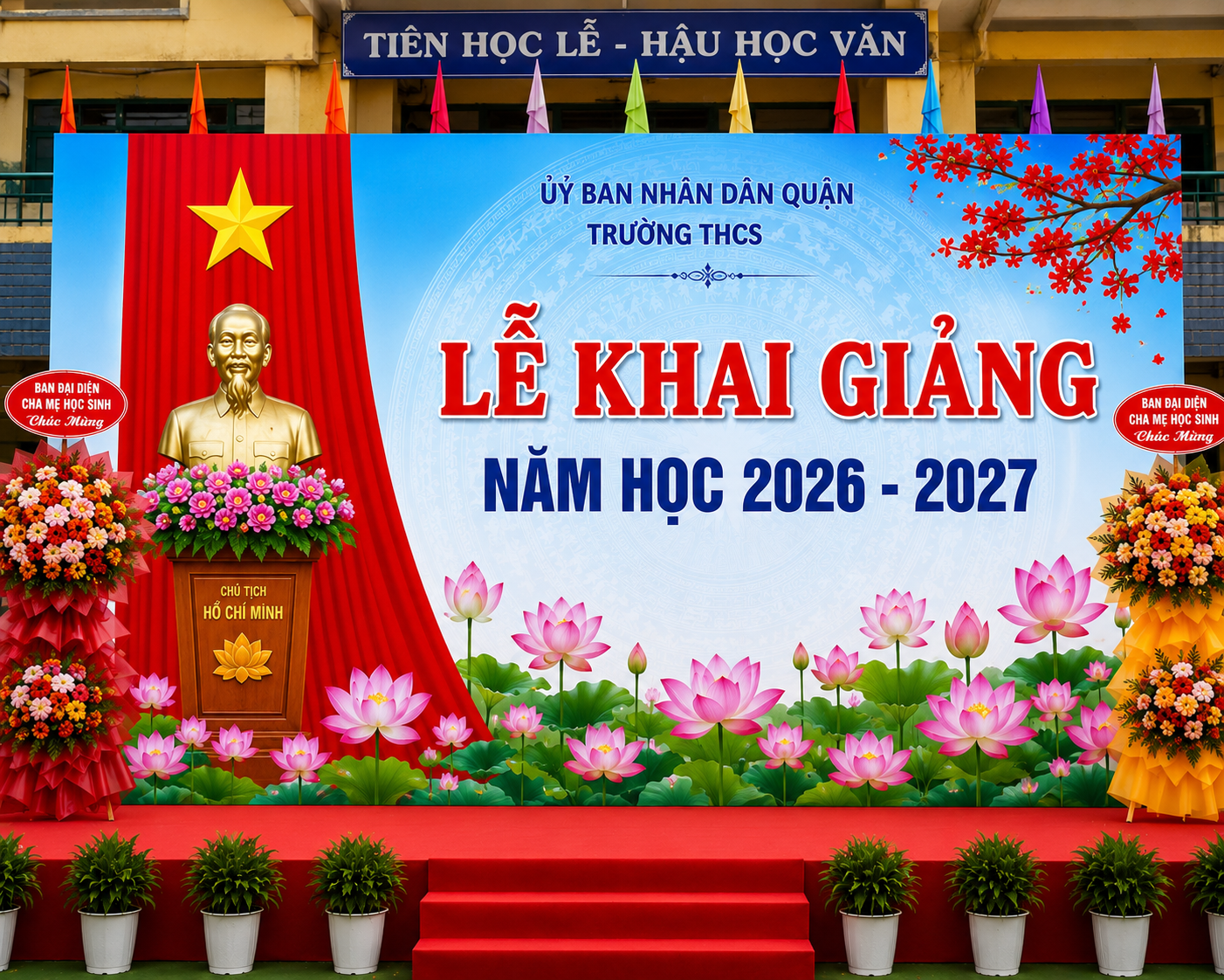 CHO THUÊ MÀN HÌNH LED P3.91 CHO LỄ KHAI GIẢNG NĂM HỌC MỚI