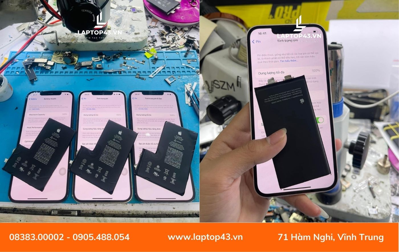 thay pin iPhone Đà Nẵng giá rẻ, chính hãng