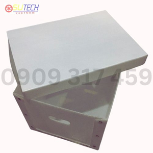 Thùng nhựa văn phòng A3 màu trắng