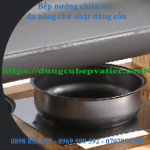 Bếp Nướng Chiên Om Đa Năng Chữ Nhật Dùng Cồn