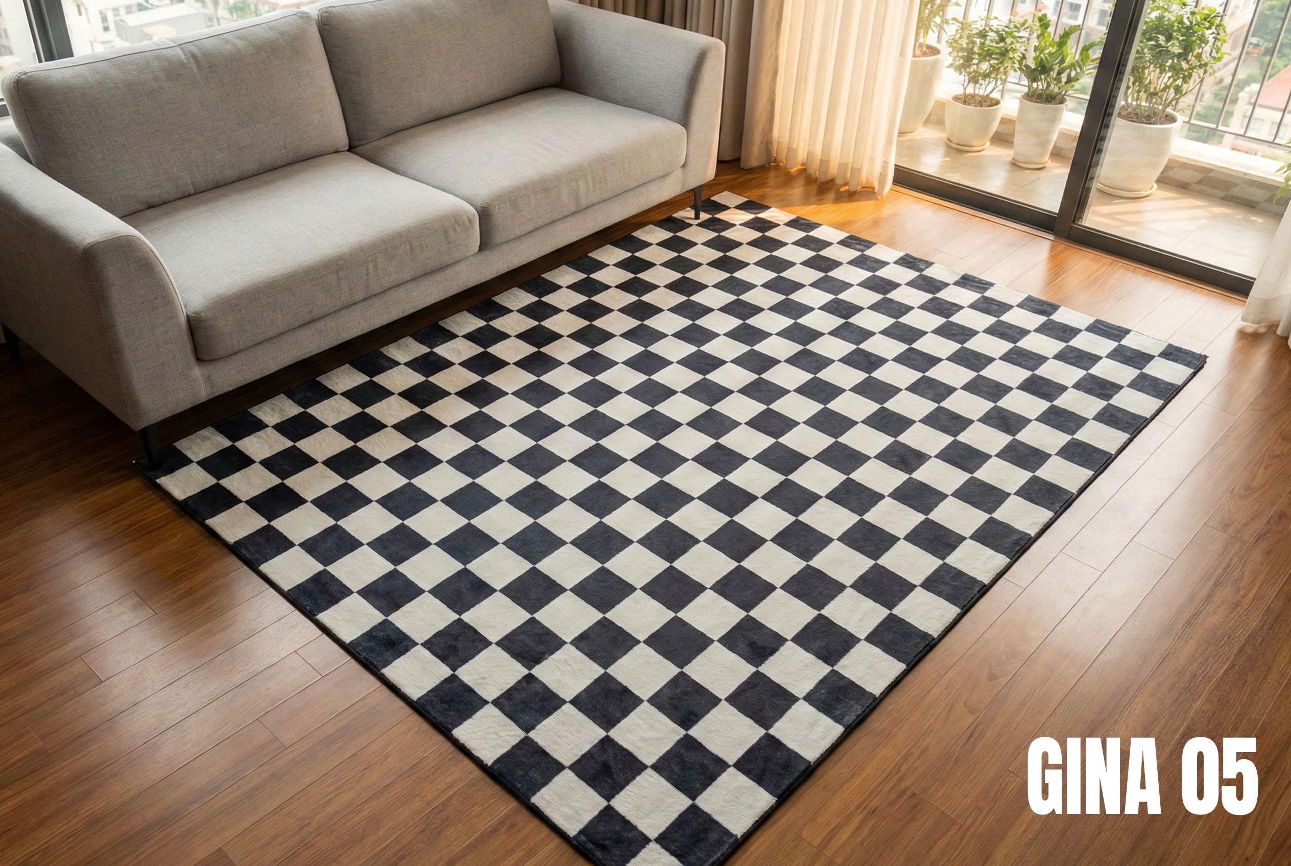 THẢM DỆT PHONG CÁCH HIỆN ĐẠI HL GINA-NHẸ NHÀNG TINH TẾ