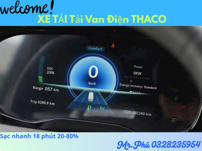 XE TẢI VAN ĐIỆN THACO TOWNER E-V2.7-2S (TF480) MỚI NHẤT 2026