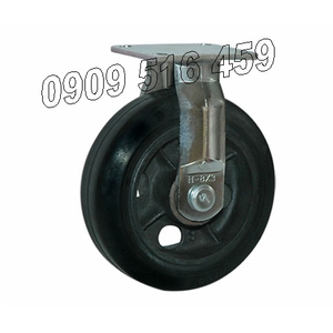 Bánh xe cao su gang cố định