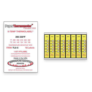 Giấy đo nhiệt độ 5-Temp THERMOLABEL®, Nhãn nhiệt 5-Temp THERMOLABEL®