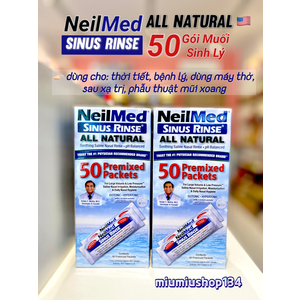 50 gói muối rửa mũi (nước muối sinh lý) Neilmed Sinus Rinse 🇺🇸