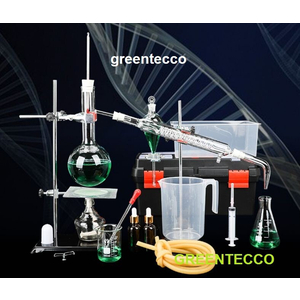 500 ml - Bộ chưng cất chiết xuất tinh dầu bằng hơi nước mini 500 ml - chất liệu thủy tinh