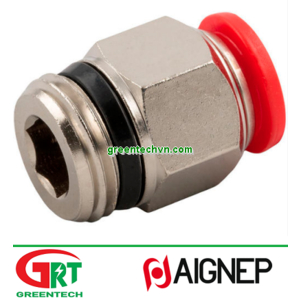 50030 | Aignep | Push-in fitting / threaded / straight / for compressed air | Aignep Vietnam