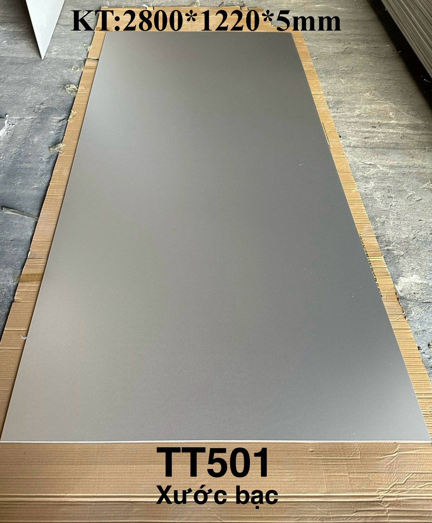 Tấm ốp sợi than tre HT- XƯỚC KIM LOẠI 5mm và 8mm