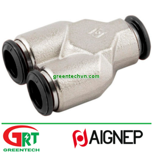 50310N | Aignep | Push-in fitting / Y / for compressed air / nickel-plated brass| Aignep Vietnam
