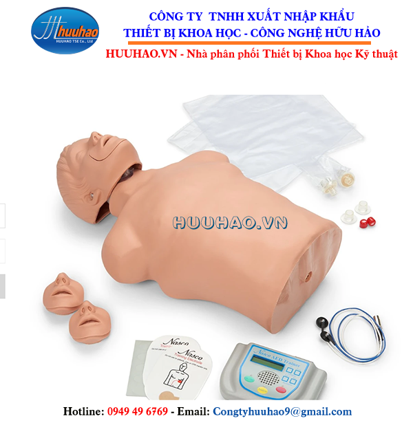 Mô hình sơ cấp cứu bán thân có khử rung tim - Công ty Hữu Hảo