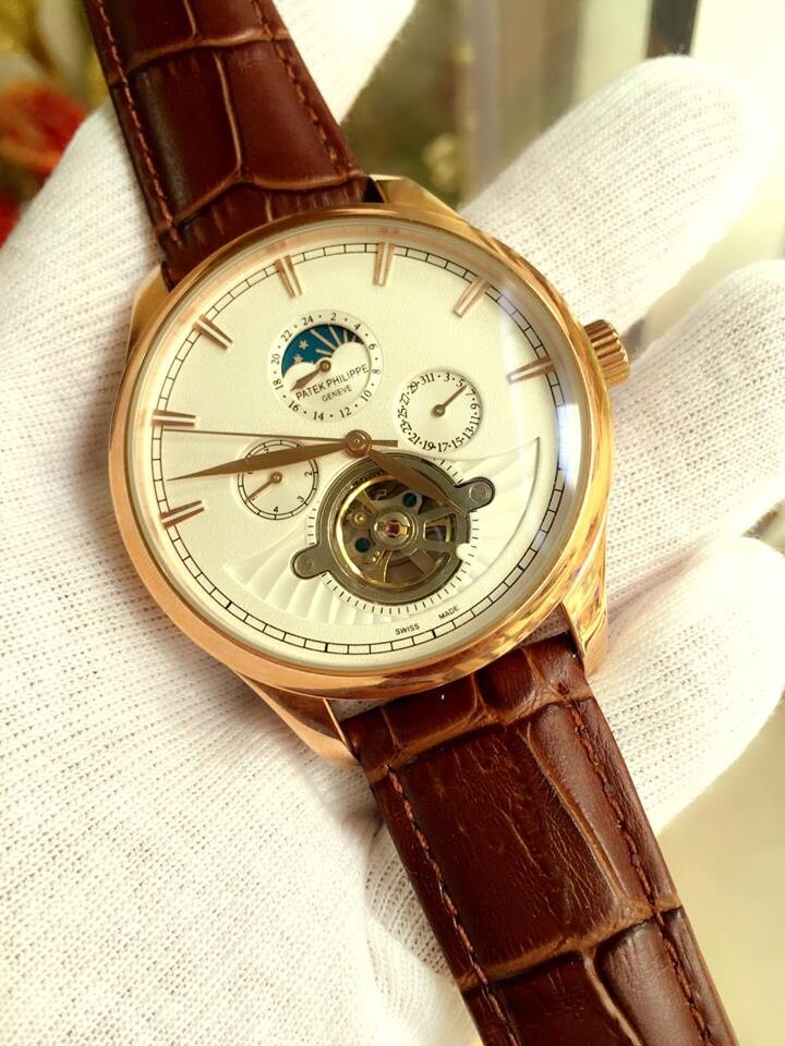 Men's Watch Patek Philippe Automatic Perpetual Calendar Moonphase Tourbillon PT53226