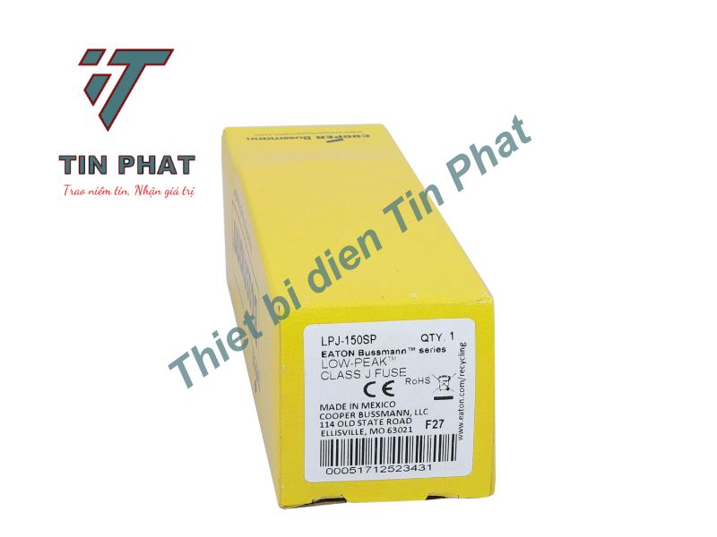 CẦU CHÌ EATON BUSSMANN LPJ-150SP 600VAC/300VDC 150A
