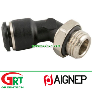 55175 | Aignep | Push-in fitting / 45° angle / for compressed air / nickel-plated br| Aignep Vietnam