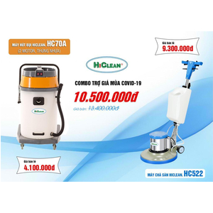 Combo máy chà sàn - hút bụi HC522 HC70A