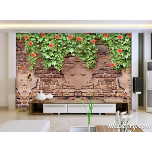 GẠCH 3D TƯỜNG HOA TH08