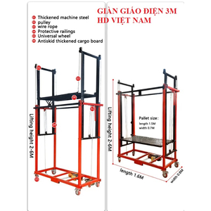 Giàn giáo nâng hạ bằng điện 3 mét