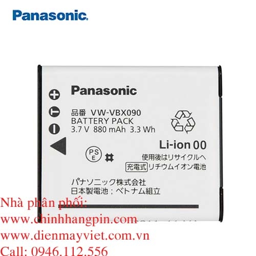 Pin (battery) máy quay Panasonic VW-VBX090 Lithium Ion chính hãng original