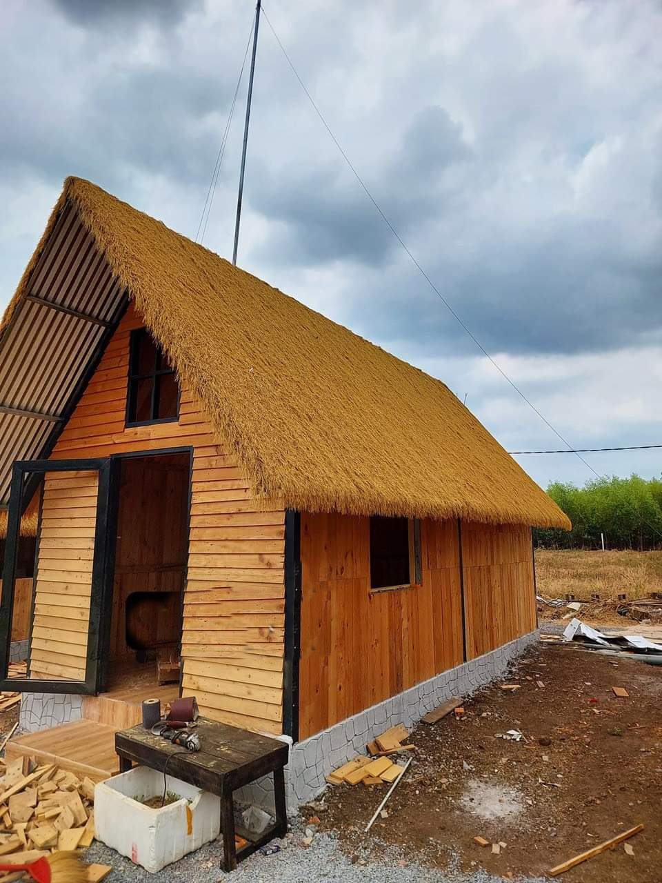 Mái rơm nhân tạo PTN