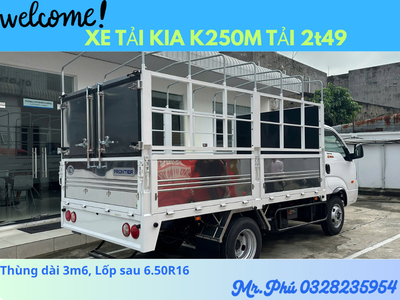 XE TẢI K250M PHIỂN BẢN 2026 MỚI RA MẮT TẢI 2t49 THÙNG MUI BẠT