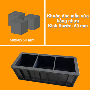Khuôn đúc mẫu vữa 50x50x50mm bằng nhưa