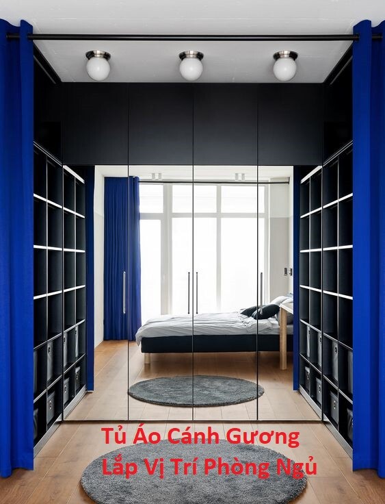 Tủ áo cánh gương