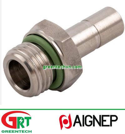 60600 | Aignep | Push-in fitting / straight / for compressed air / stainless steel | Aignep Vietnam