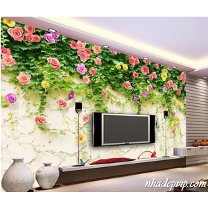 GẠCH 3D TƯỜNG HOA TH09