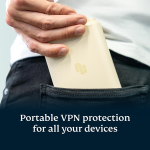 Bộ phát wifi ExpressVPN Aircove Go | Portable Wi-Fi 6 VPN Router | Protect Unlimited Devices | Free 30-Day ExpressVPN