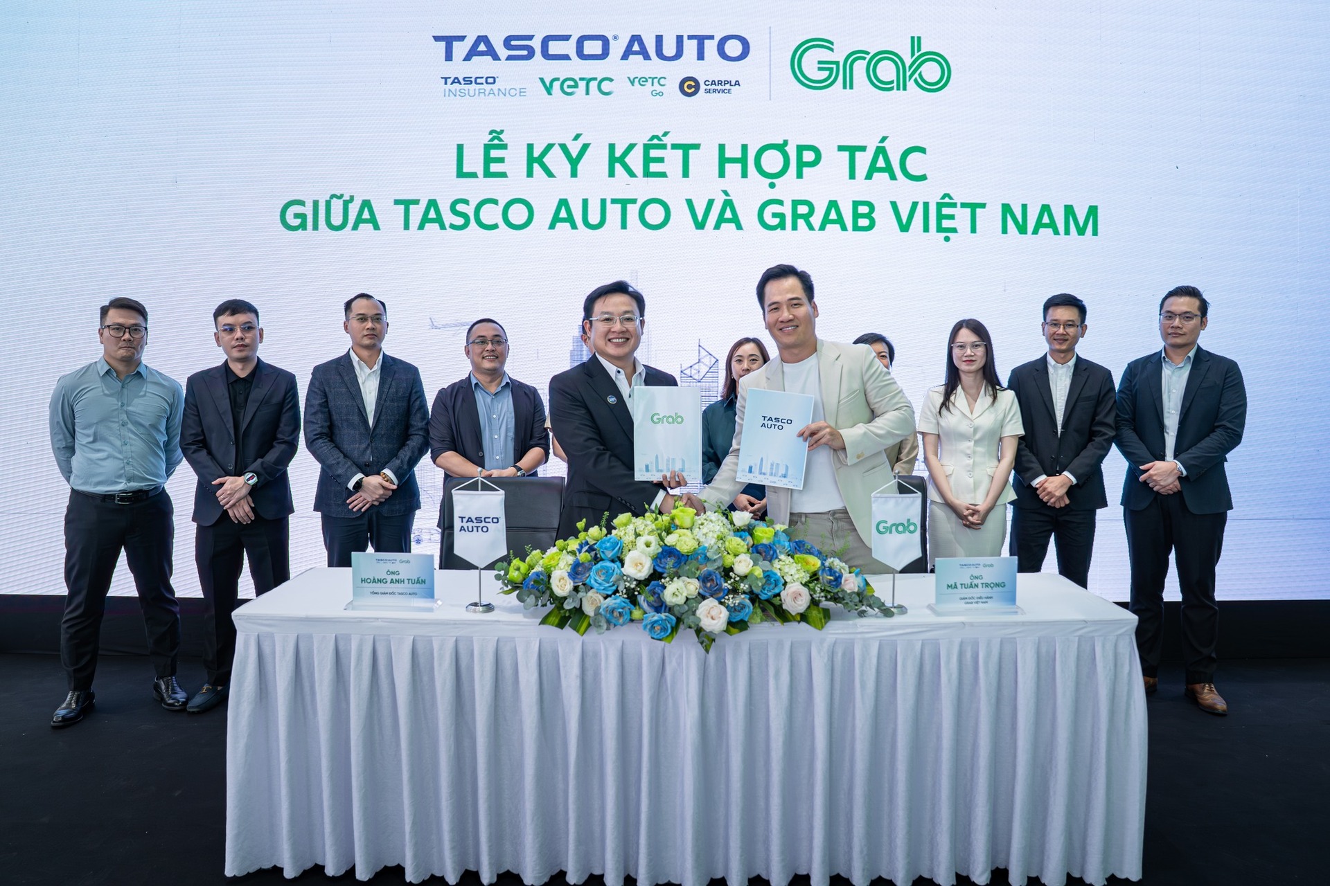 TASCO AUTO & GRAB VIỆT NAM HỢP TÁC THÚC ĐẨY CHUYỂN ĐỔI XANH – GIA TĂNG TIỆN ÍCH CHO NGƯỜI DÙNG XE NĂNG LƯỢNG MỚI 