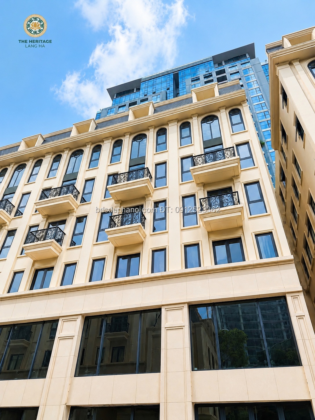 Bán Liền Kề TT06 The Heritage 29 Láng Hạ, 114.4m², 6 Tầng 1 Hầm 1 Tum, Đối Diện Vườn Hoa & Đài Phun Nước