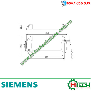 Ăng ten phẳng không dây mobile wireless antenna ANT794-3M cho 2G/GSM 6NH9870-1AA00