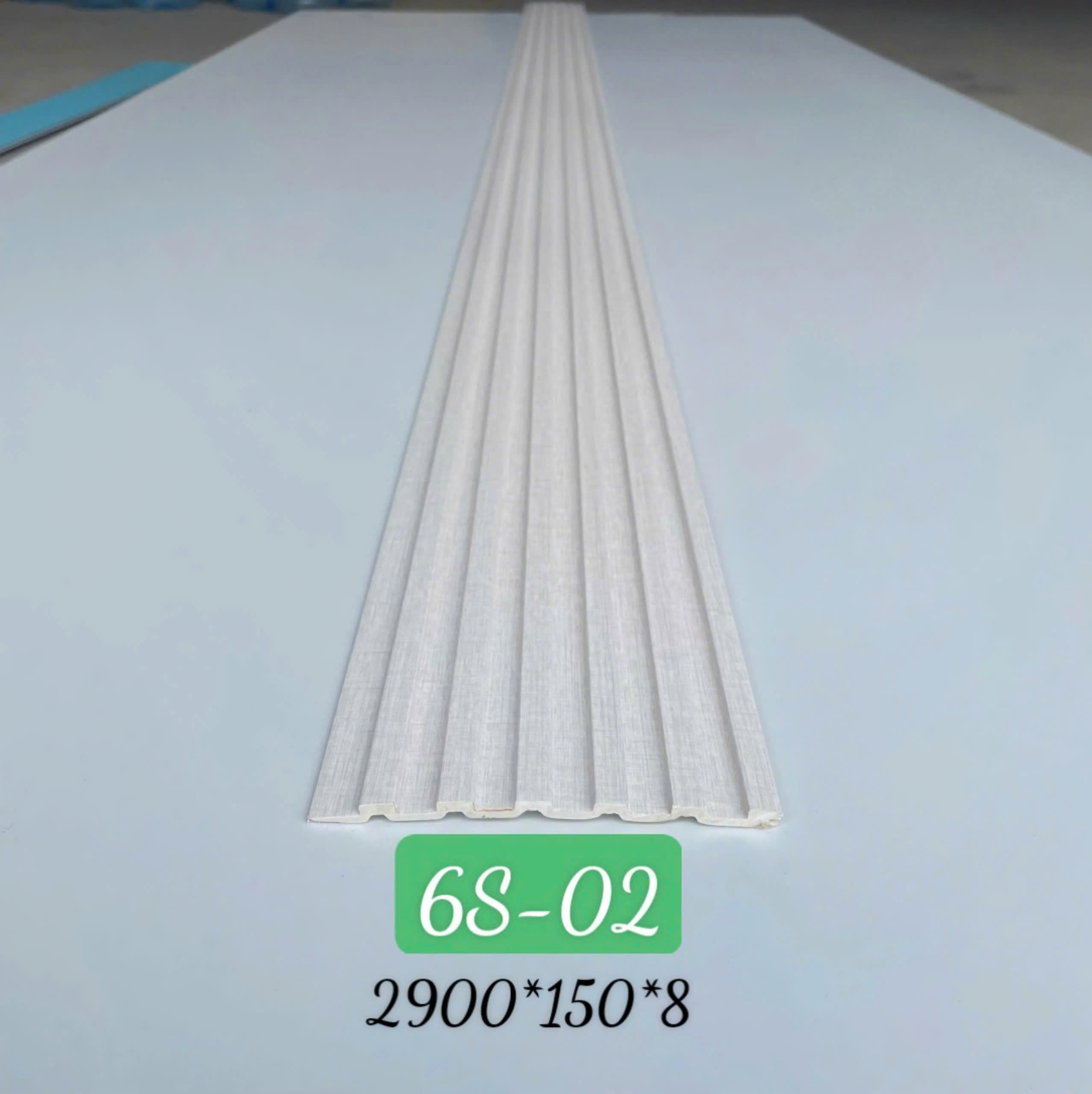 Tấm ốp sợi than tre lam 6 sóng 8mm- HTHN