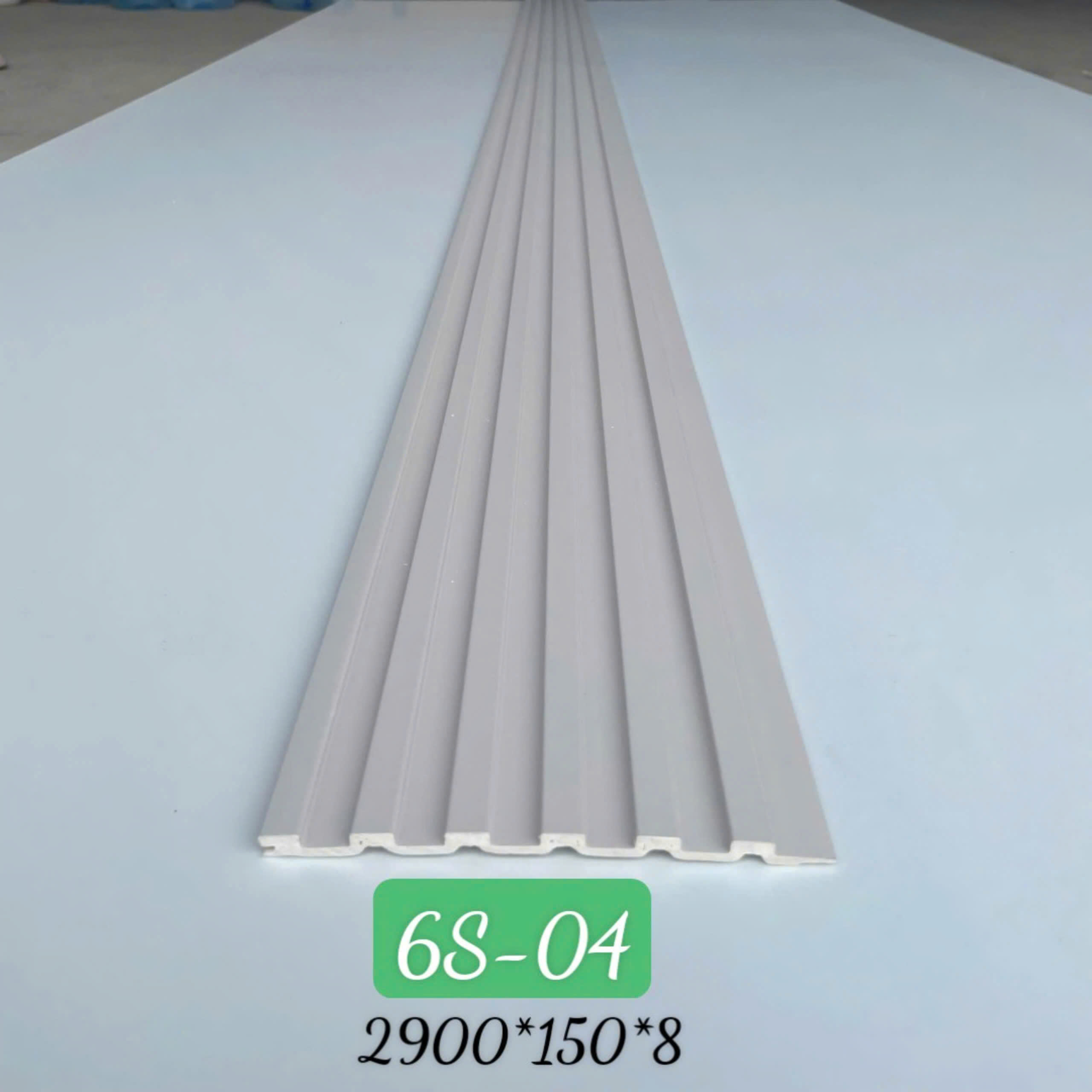 Tấm ốp sợi than tre lam 6 sóng 8mm- HTHN