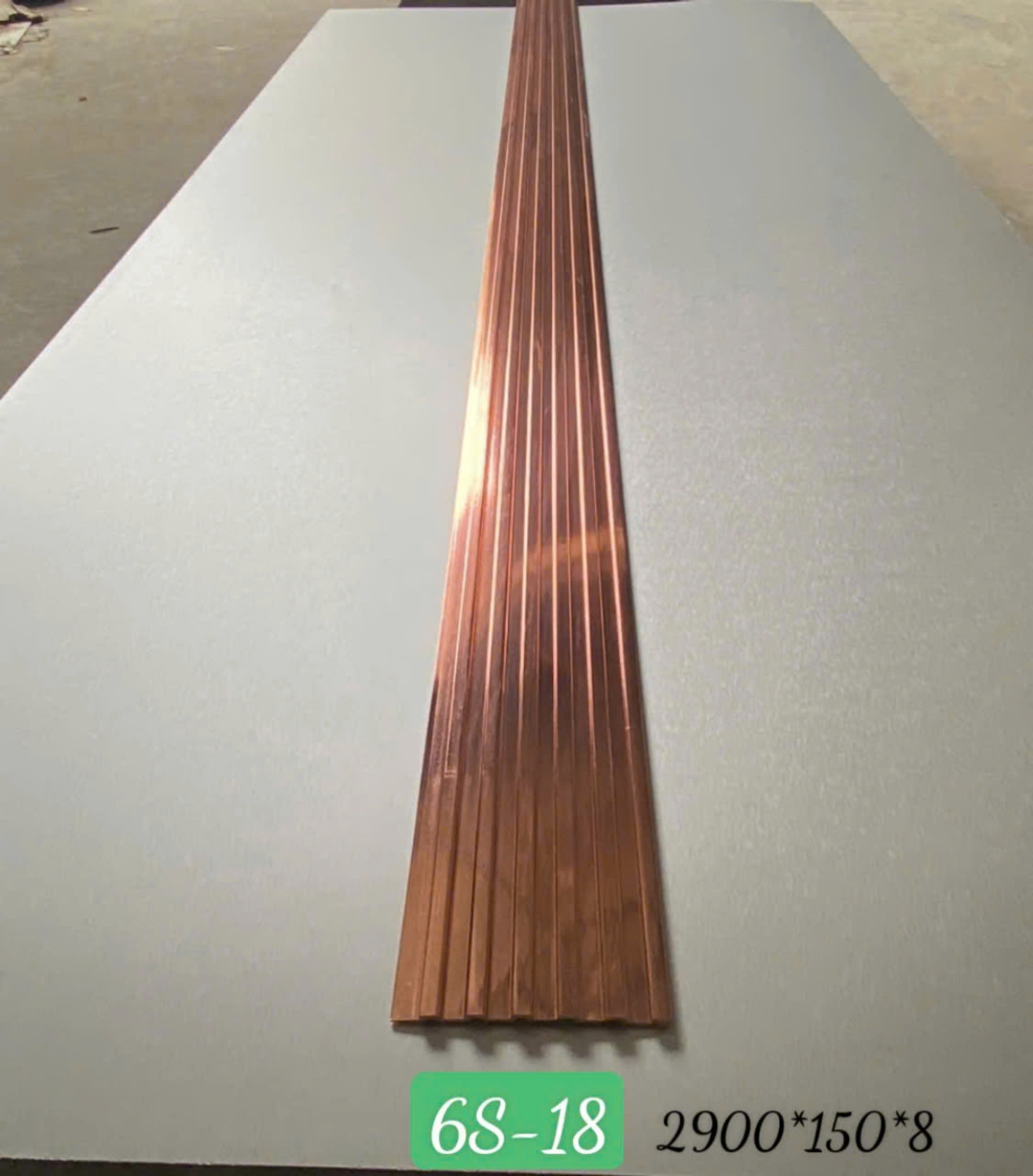 Tấm ốp sợi than tre lam 6 sóng 8mm- HTHN