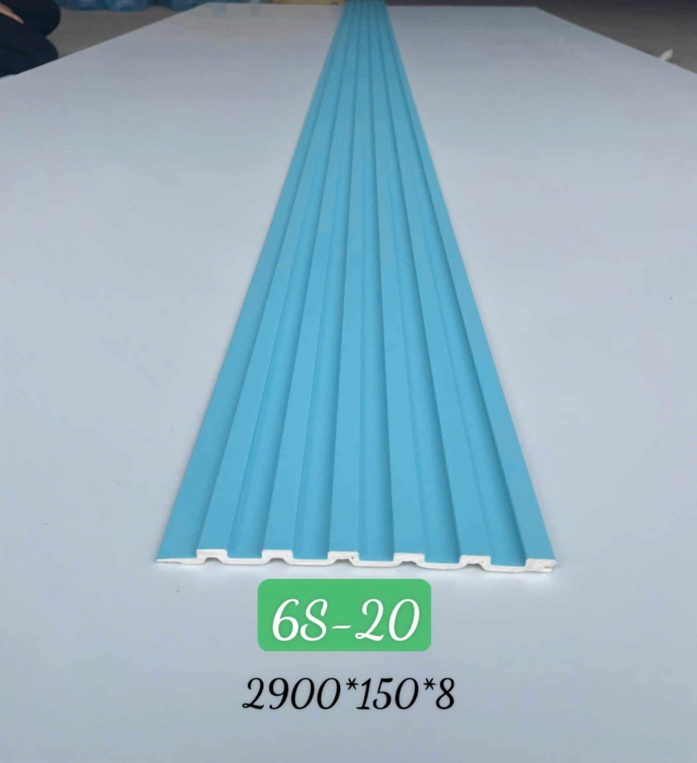 Tấm ốp sợi than tre lam 6 sóng 8mm- HTHN