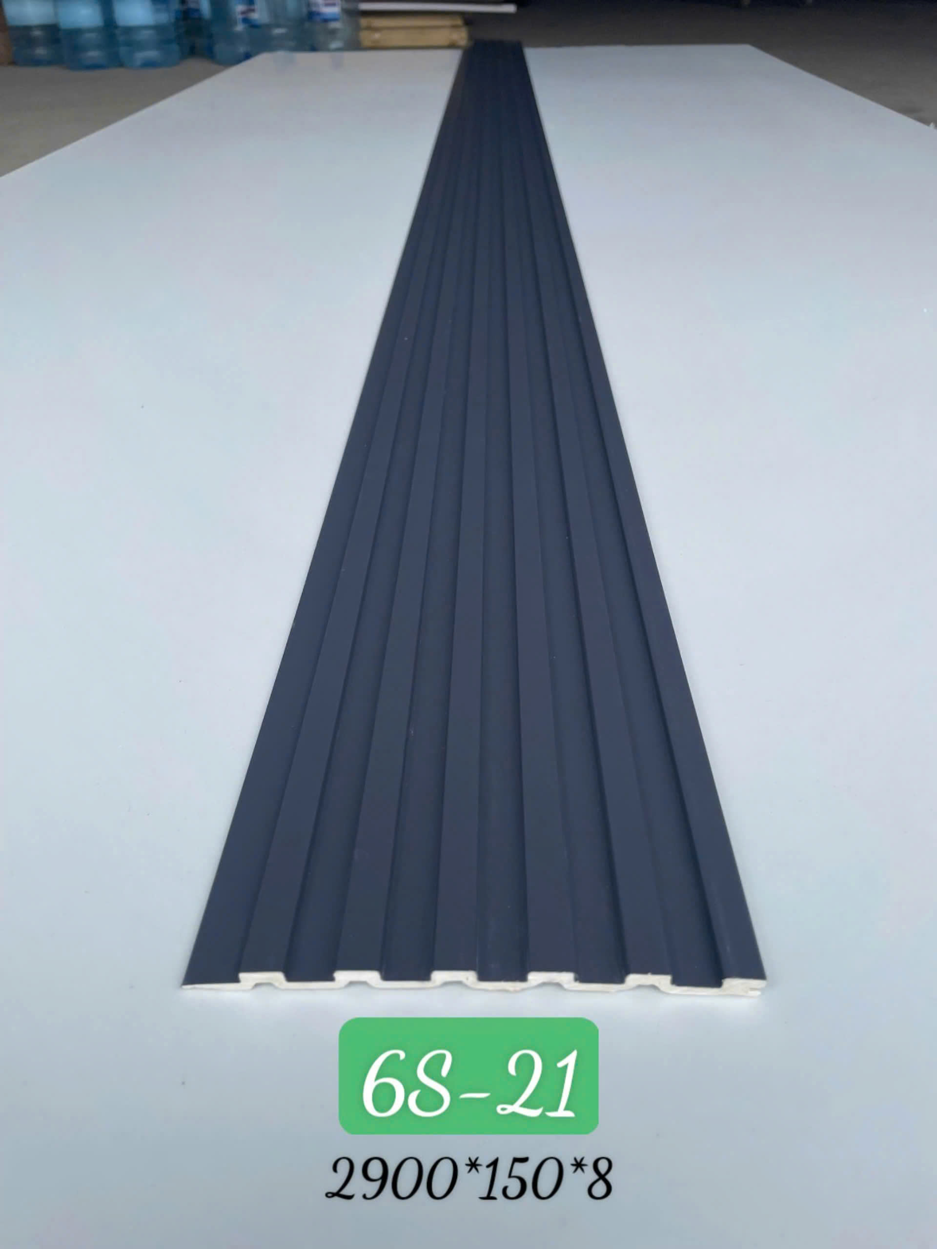 Tấm ốp sợi than tre lam 6 sóng 8mm- HTHN