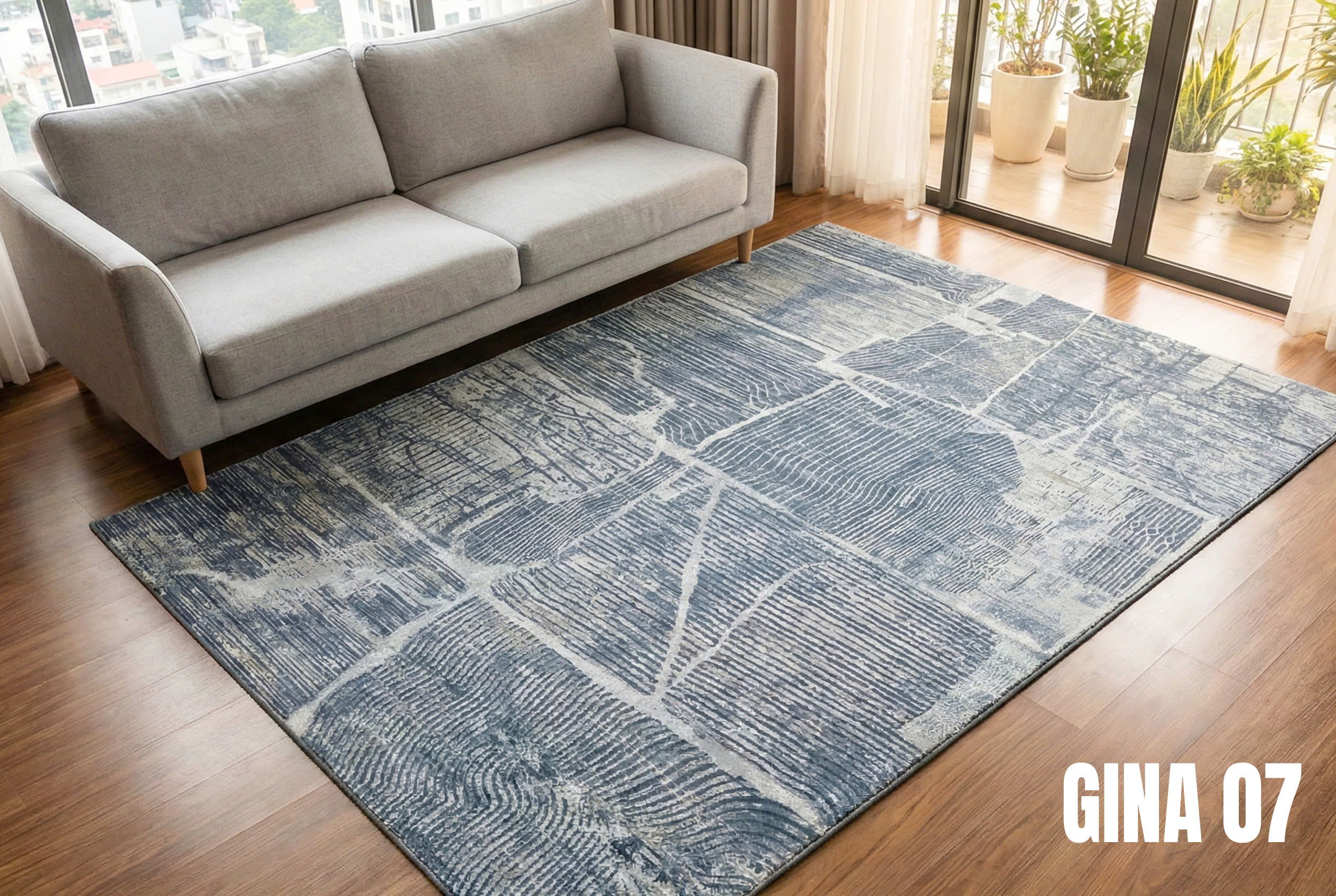 THẢM DỆT PHONG CÁCH HIỆN ĐẠI HL GINA-NHẸ NHÀNG TINH TẾ