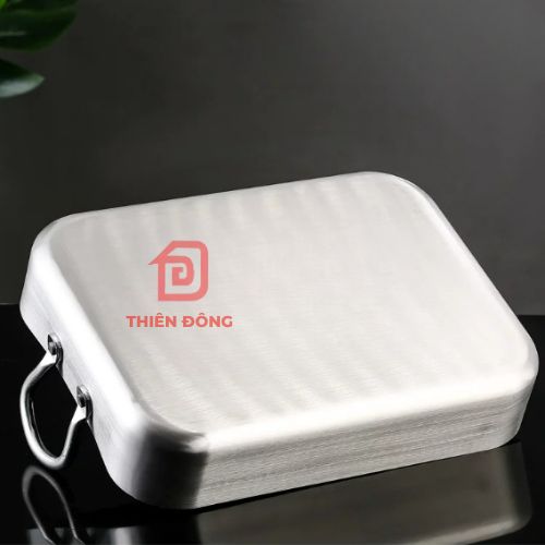 chảo nhôm chữ nhật