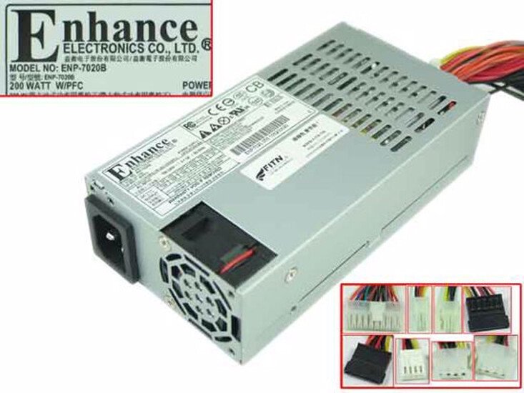 Bộ nguồn server Enhance ENP-7020B Flex small 1U server power supply 200W Power Supply